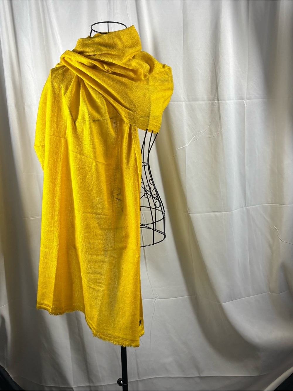 Vibrant Yellow Lightweight Fashion Scarf Wrap cashmere